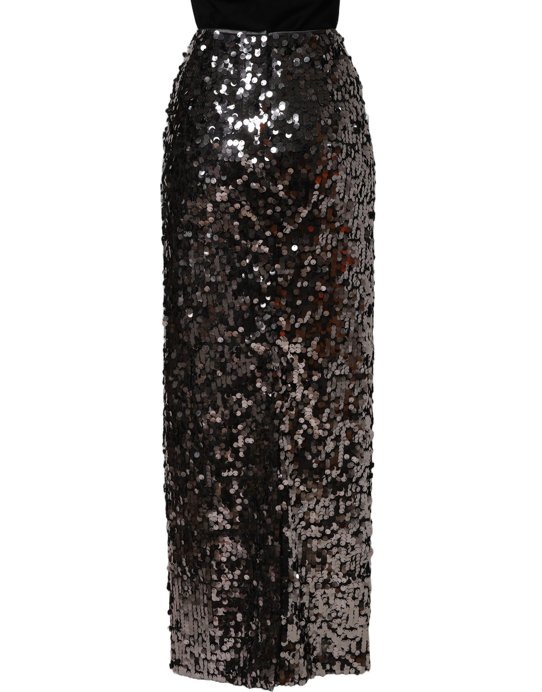 Dolce & Gabbana Brown Sequinned Embellished Pencil Cut Skirt | Regal Royce