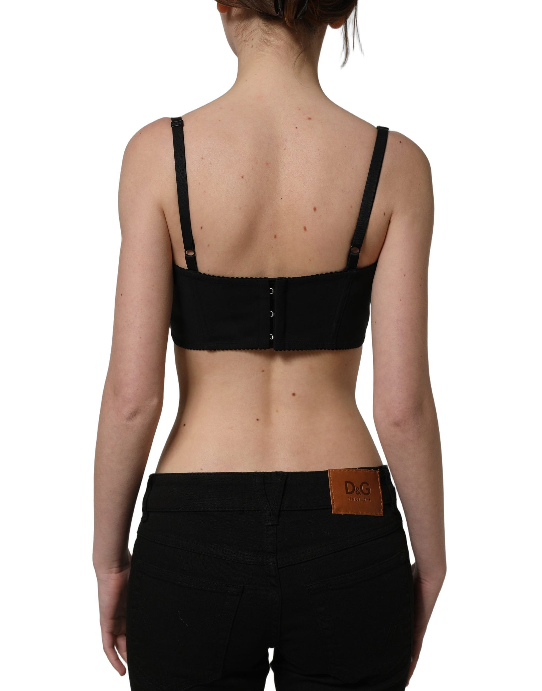 Dolce & Gabbana Red Polyester Satin Bustier Cropped Tank Top | Regal Royce