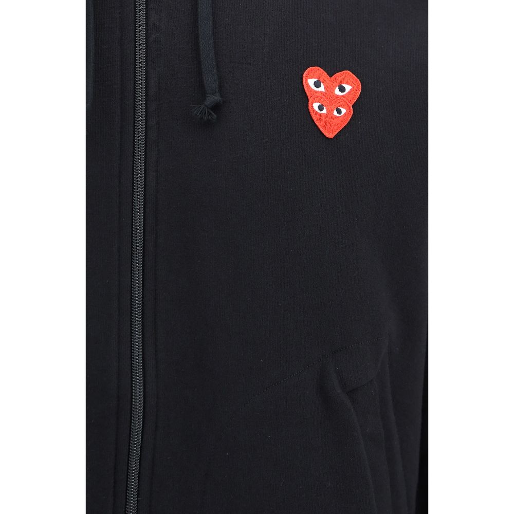 Comme Des Garçons Play Black Cotton Sweatshirt | Regal Royce
