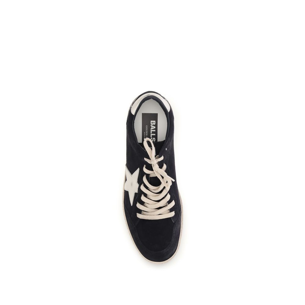 Golden Goose Black Calf Leather Bos Taurus Athletic Sneakers | Regal Royce