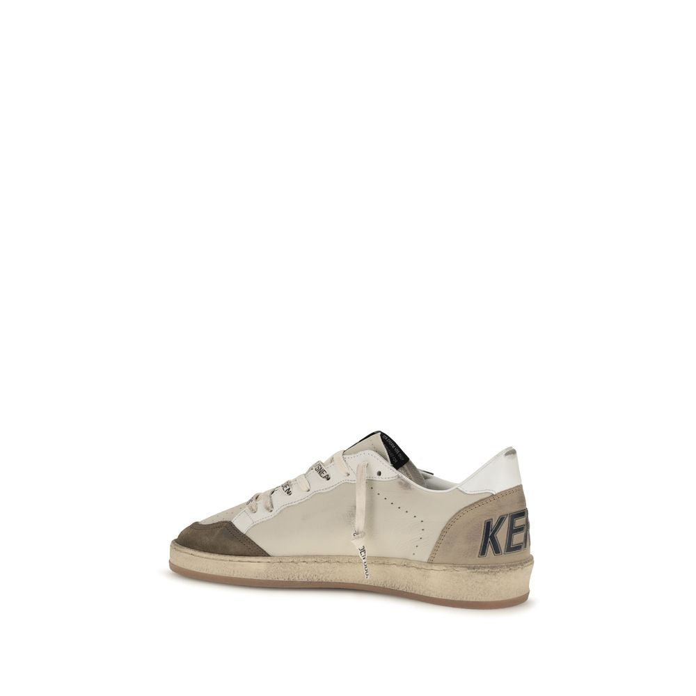 Golden Goose White Calf Leather Bos Taurus Low Top Sneakers | Regal Royce