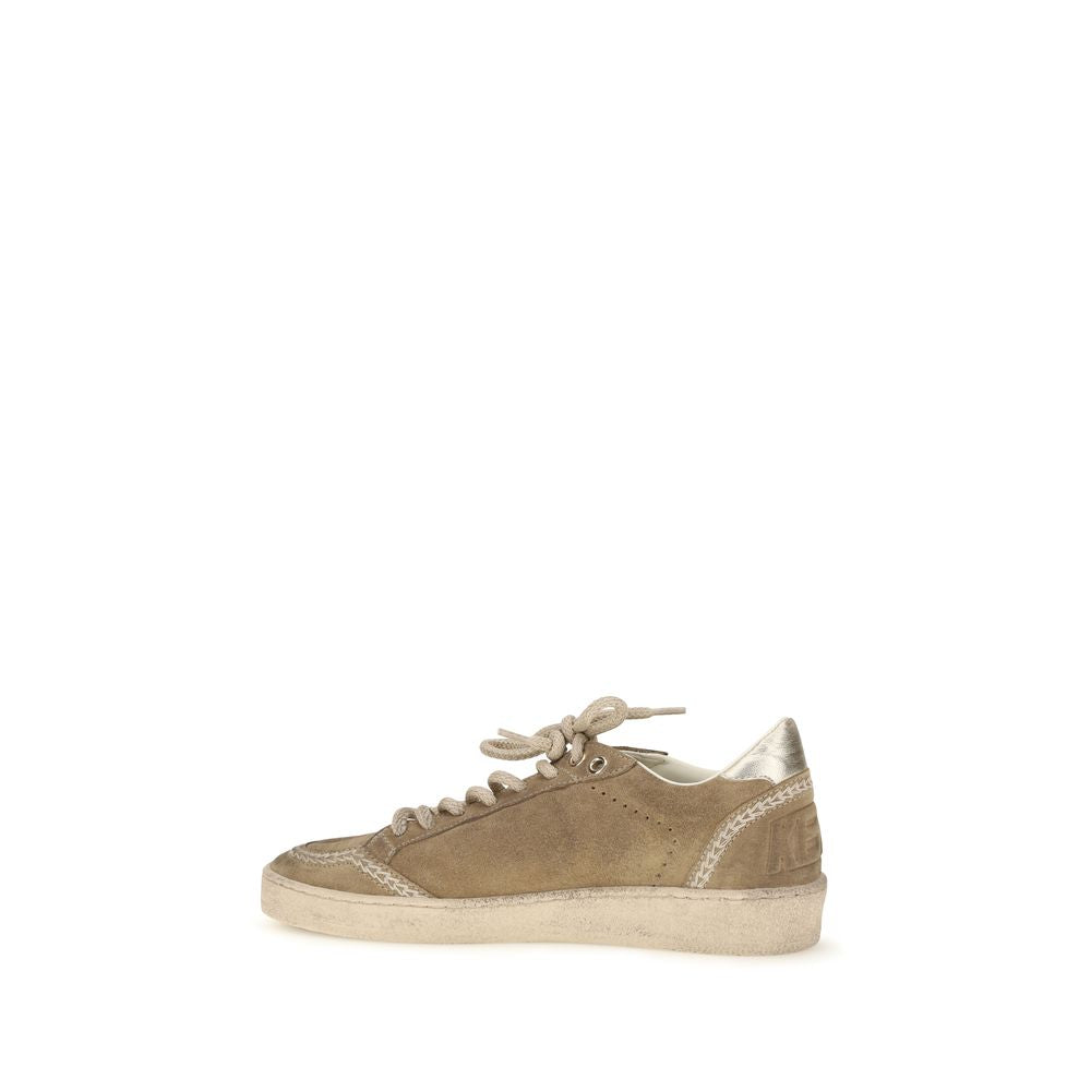 Golden Goose Beige Calf Leather Bos Taurus Athletic Sneakers | Regal Royce
