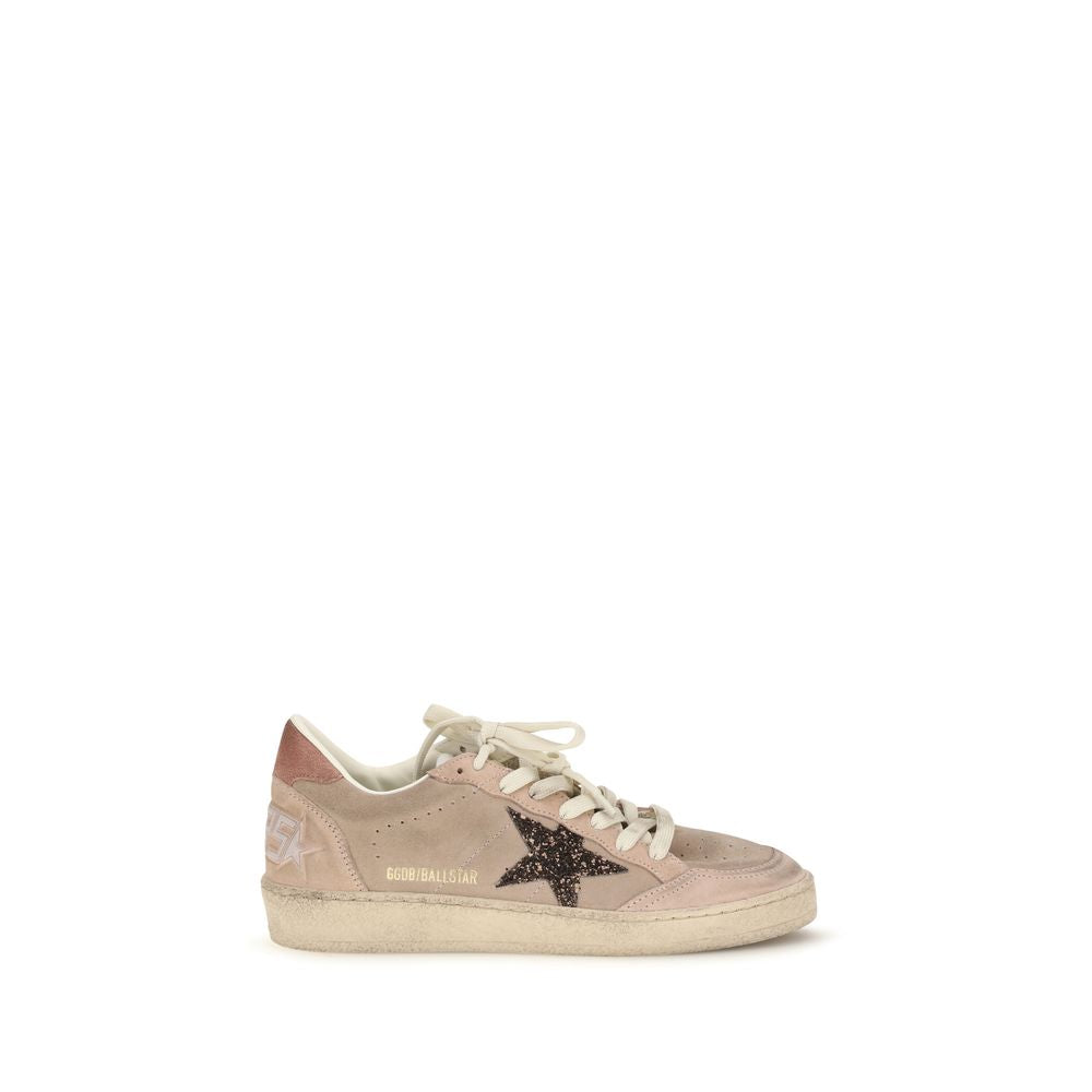 Golden Goose Beige Calf Leather Bos Taurus Low Top Sneakers | Regal Royce