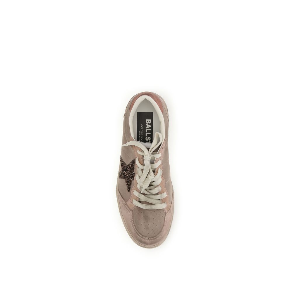 Golden Goose Beige Calf Leather Bos Taurus Low Top Sneakers | Regal Royce