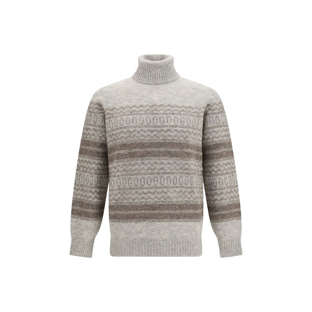 Brunello Cucinelli Gray Alpaca Vicugna Pacos Turtleneck | Regal Royce