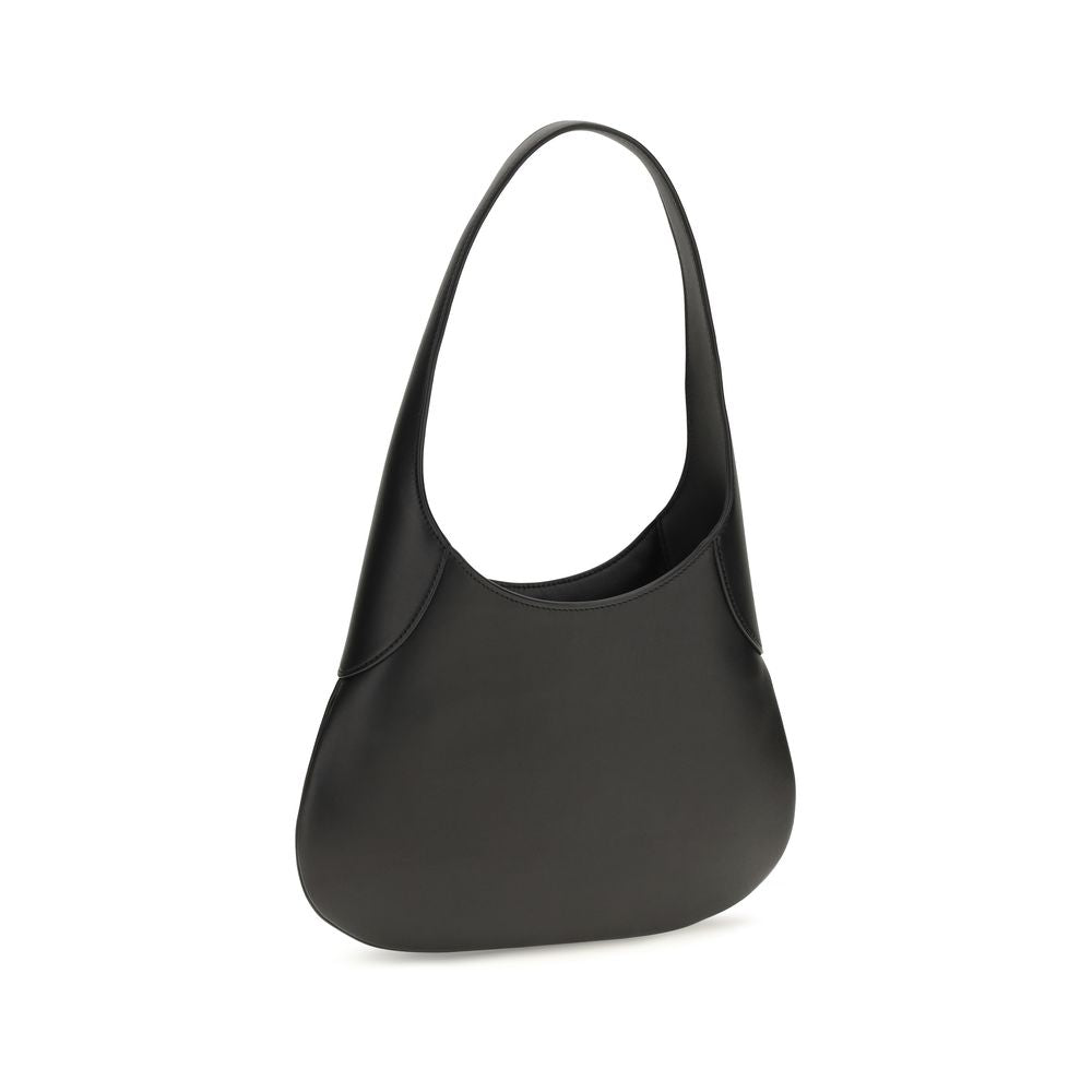 Khaite Black Calf Leather Bos Taurus Handbag