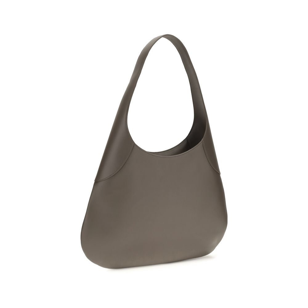 Khaite Gray Calf Leather Bos Taurus Handbag | Regal Royce