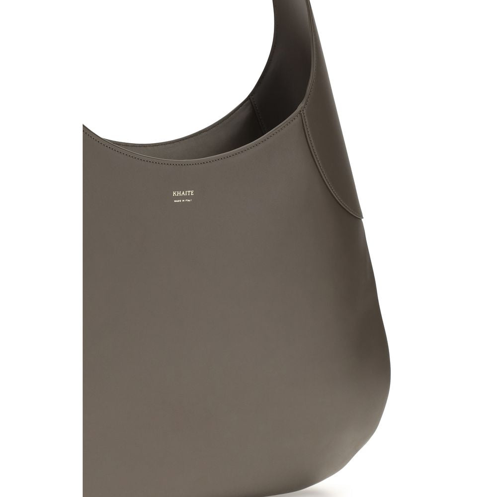 Khaite Gray Calf Leather Bos Taurus Handbag | Regal Royce