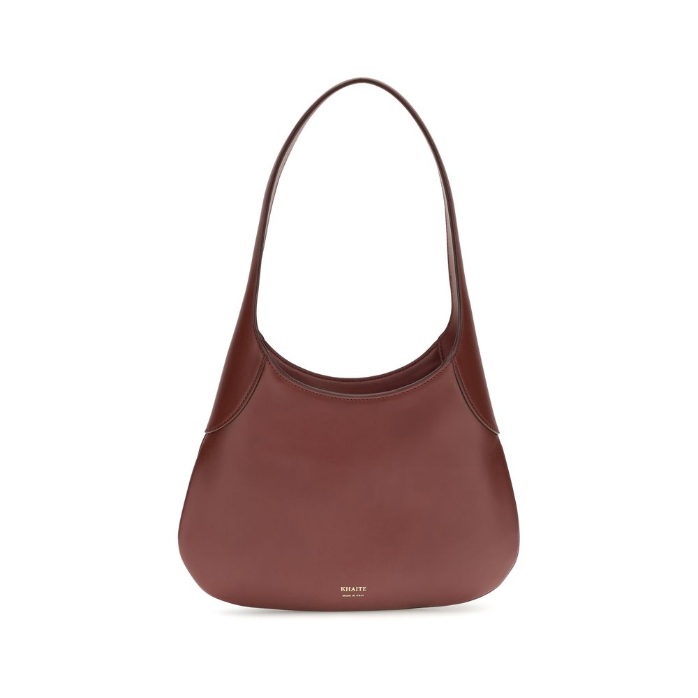 Khaite Bordeaux Calf Leather Bos Taurus Handbag | Regal Royce