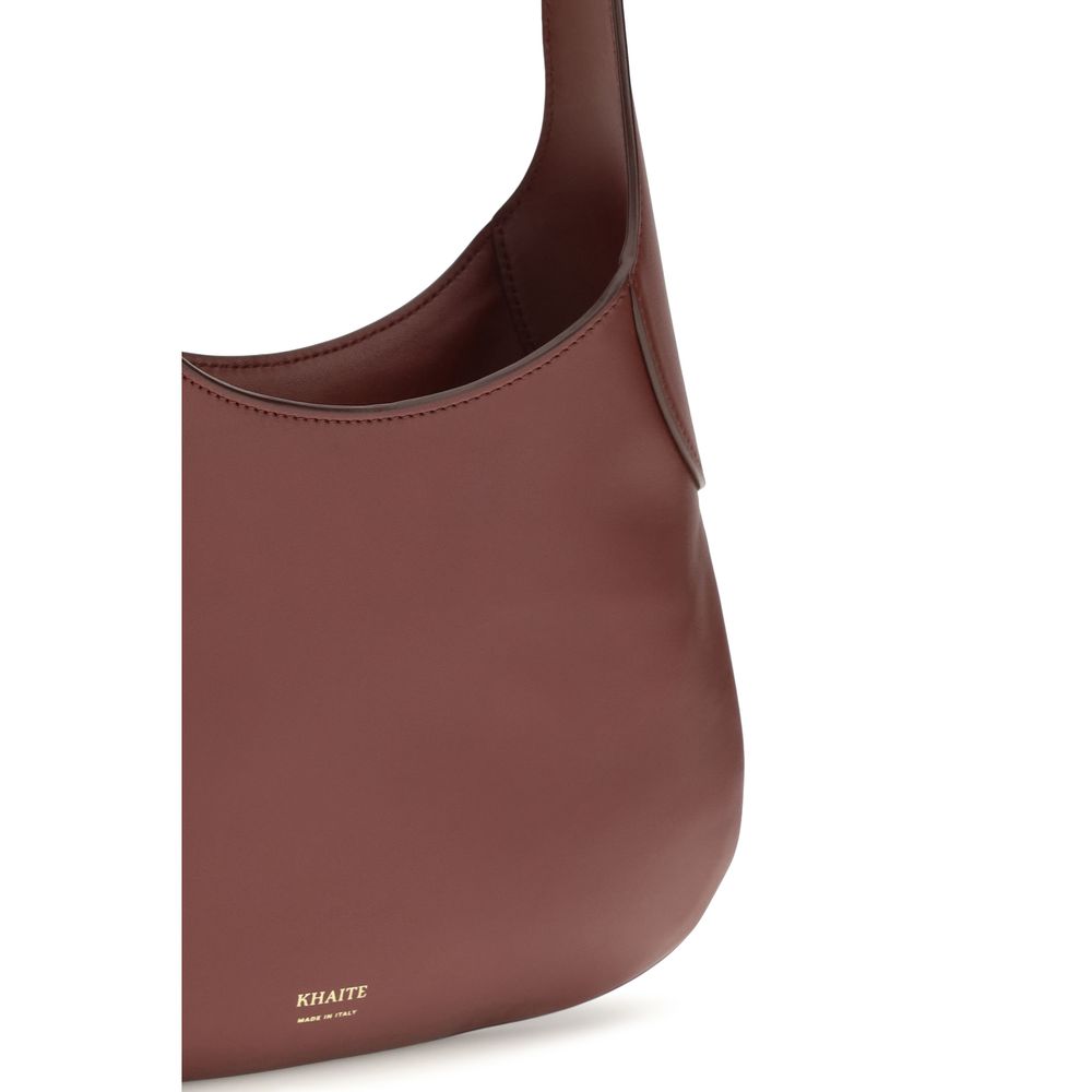 Khaite Bordeaux Calf Leather Bos Taurus Handbag | Regal Royce