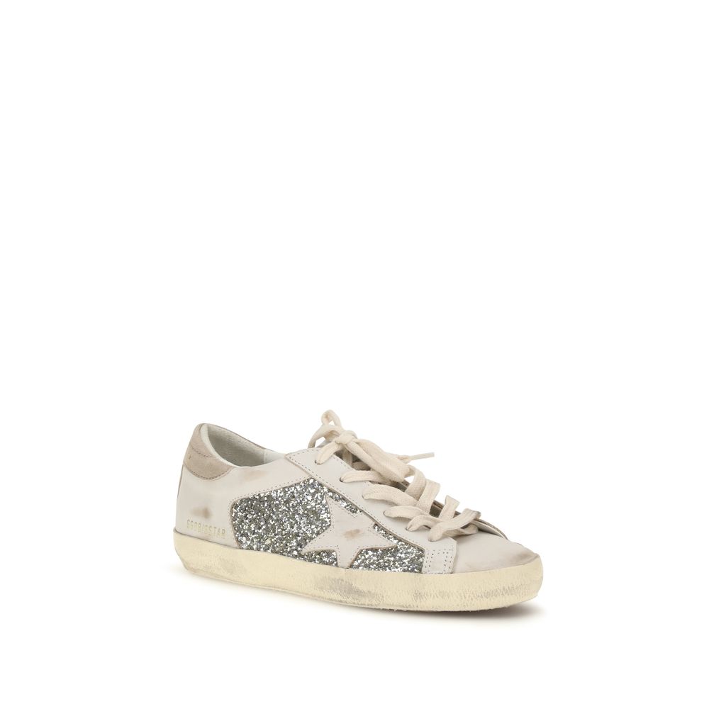 Golden Goose Beige Calf Leather Bos Taurus Sneakers | Regal Royce