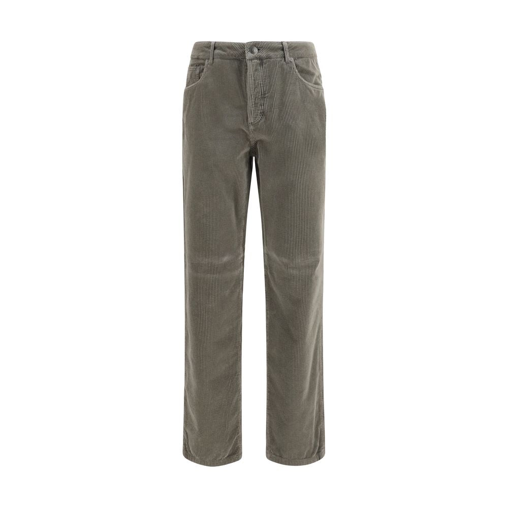 Brunello Cucinelli Bicolor Cotton Casual Pants | Regal Royce