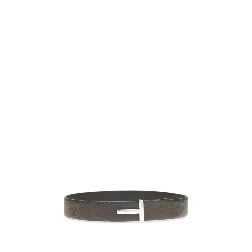 Tom Ford Brown Calf Leather Bos Taurus Belt | Regal Royce