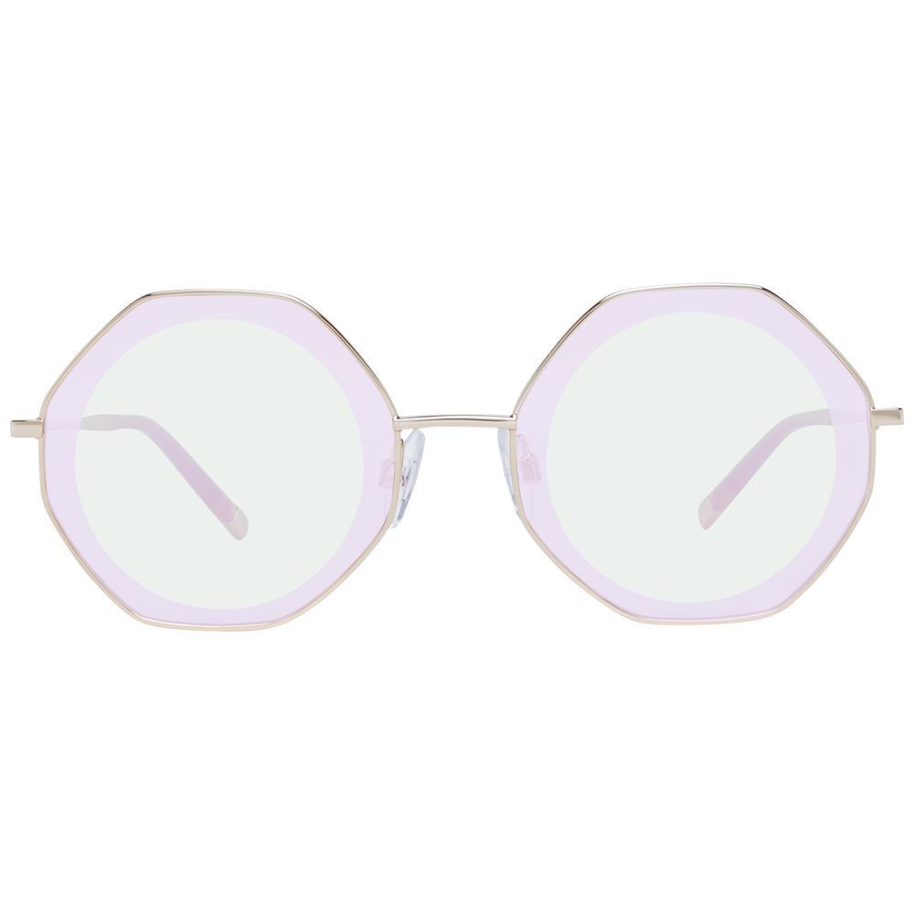 Ana Hickmann Gold Metal Sunglasses
