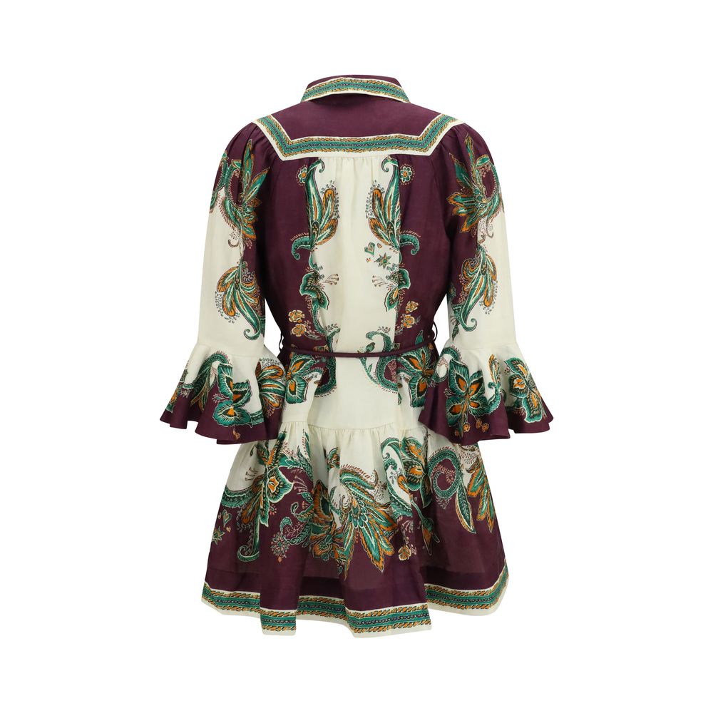 Alemais Multicolor Linen Casual Dress | Regal Royce
