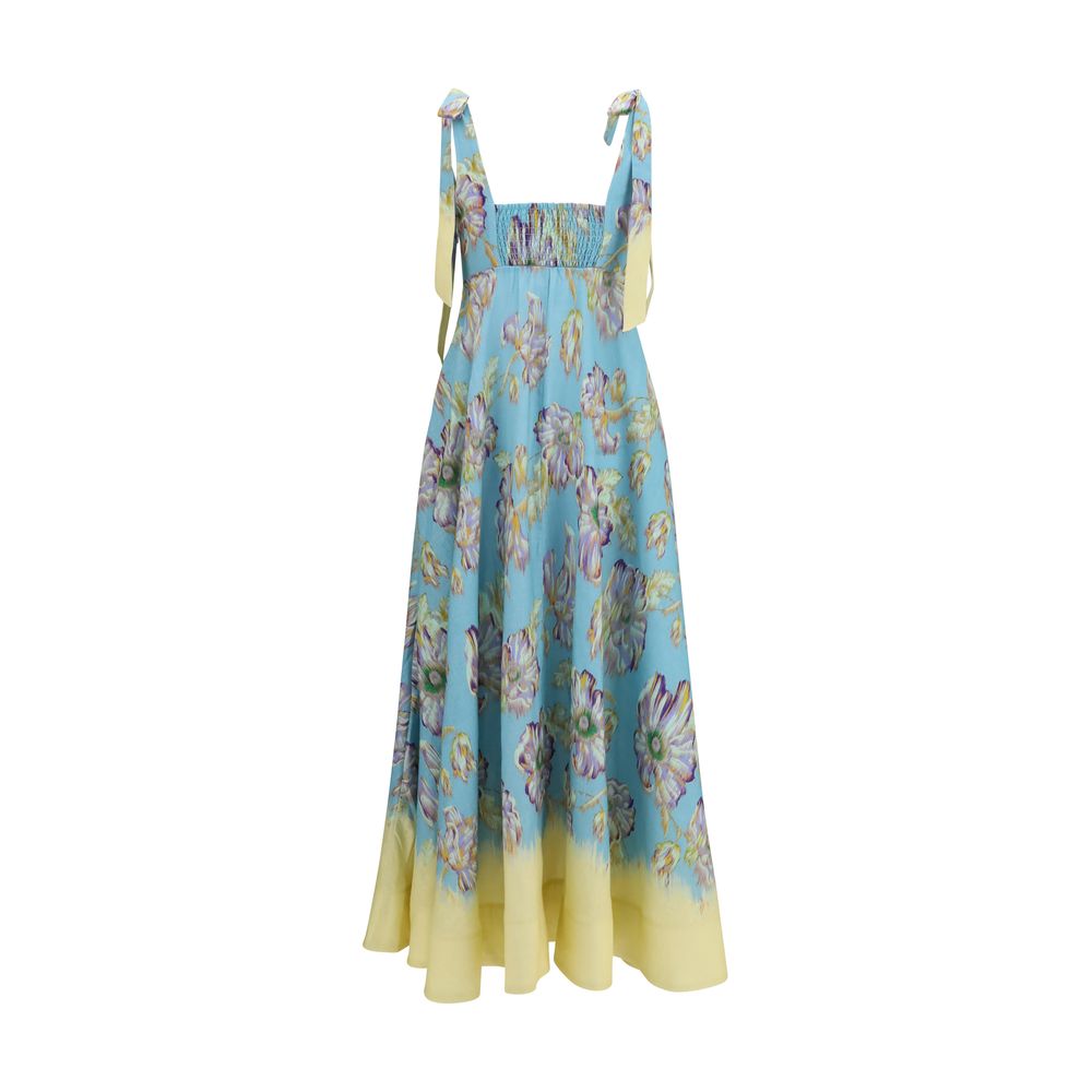 Alemais Multicolor Linen Casual Dress | Regal Royce