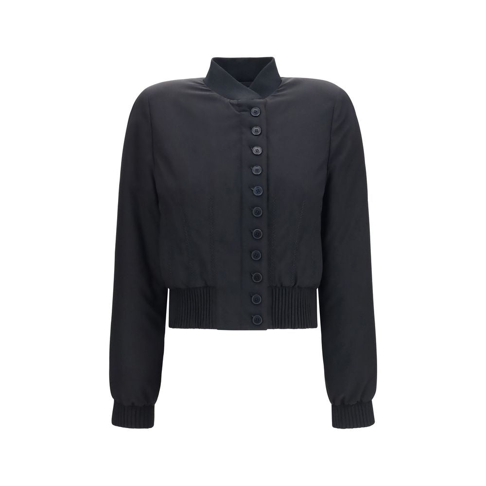 Alexander McQueen Black Polyester Bomber | Regal Royce