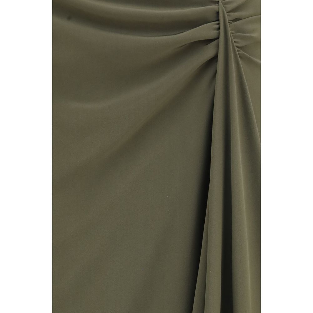 Alexander McQueen Bicolor Silk Long Skirt | Regal Royce
