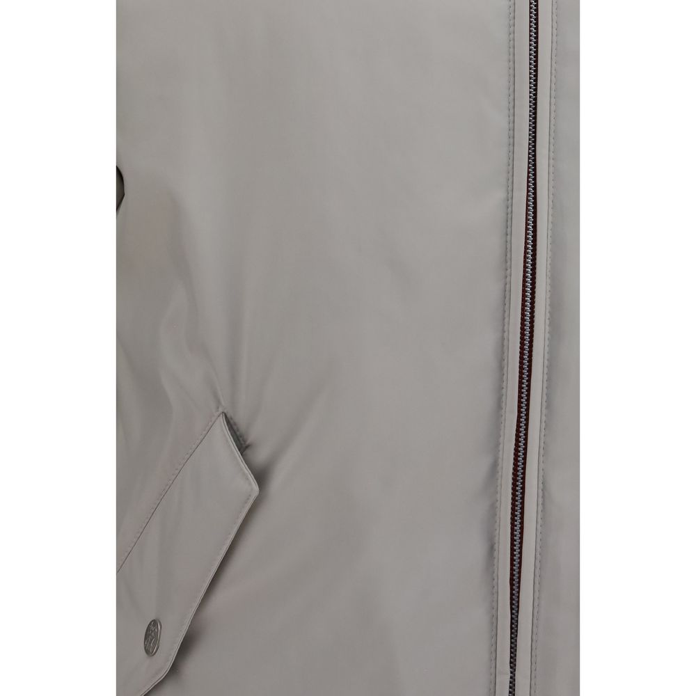 Brunello Cucinelli Gray Polyester Shell Jacket | Regal Royce