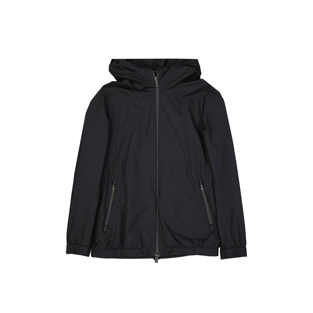 Herno Black Polyester Shell Jacket | Regal Royce