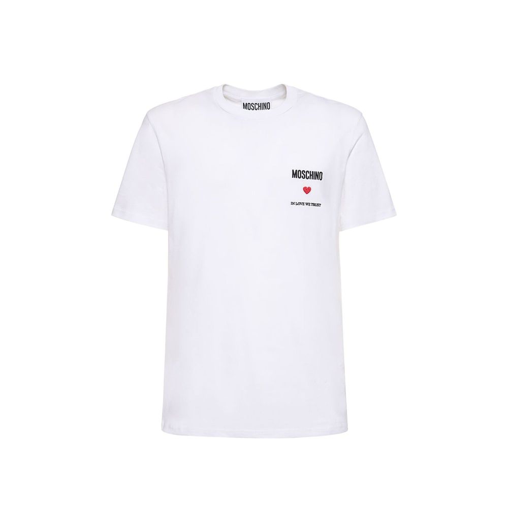 Moschino Couture White Cotton T-Shirt | Regal Royce