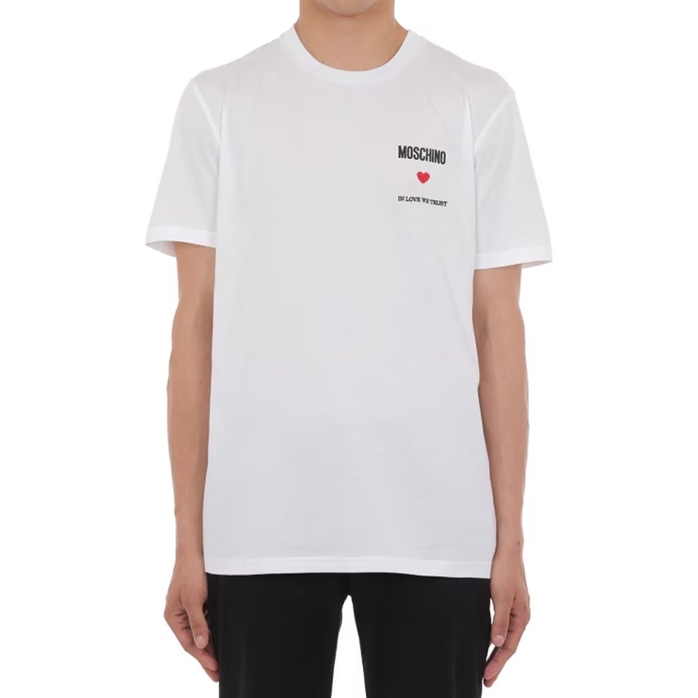 Moschino Couture White Cotton T-Shirt | Regal Royce