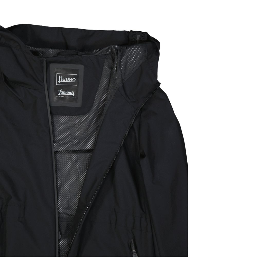 Herno Black Polyester Shell Jacket | Regal Royce