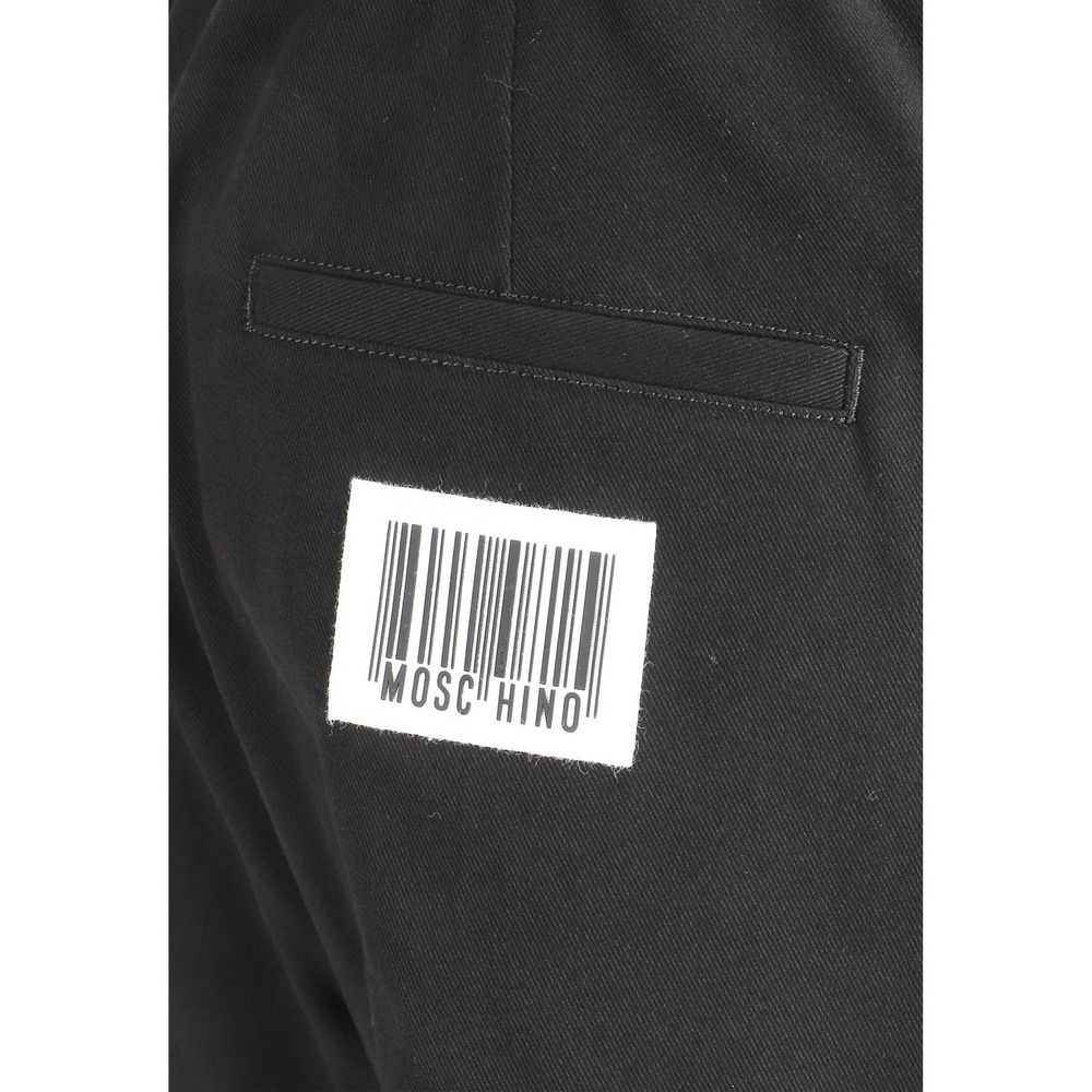 Moschino Black Cotton Joggers (Workout Pants) | Regal Royce