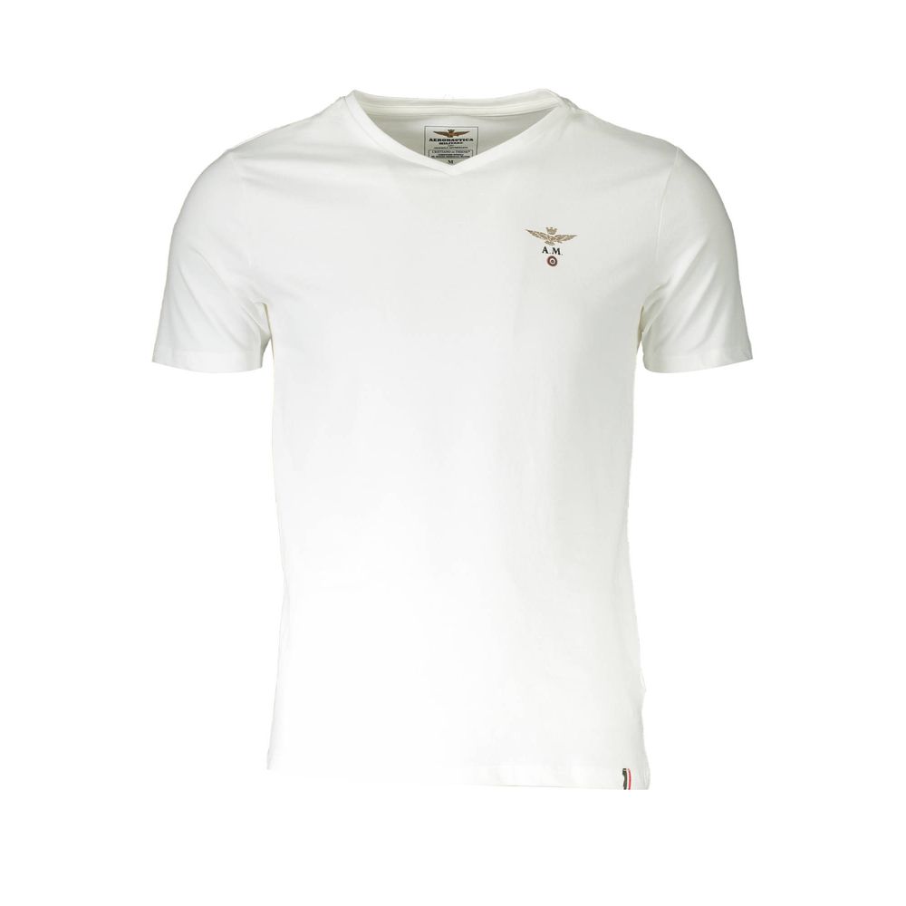 Aeronautica Militare White Cotton Men's Undershirt | Regal Royce