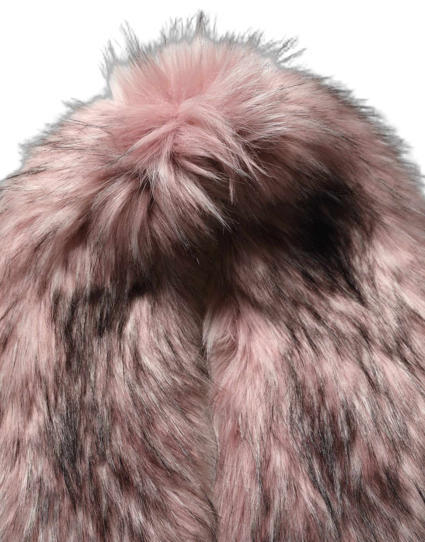 Dolce & Gabbana Pink Acrylic Faux Fur Knit Shrug Vest Top | Regal Royce