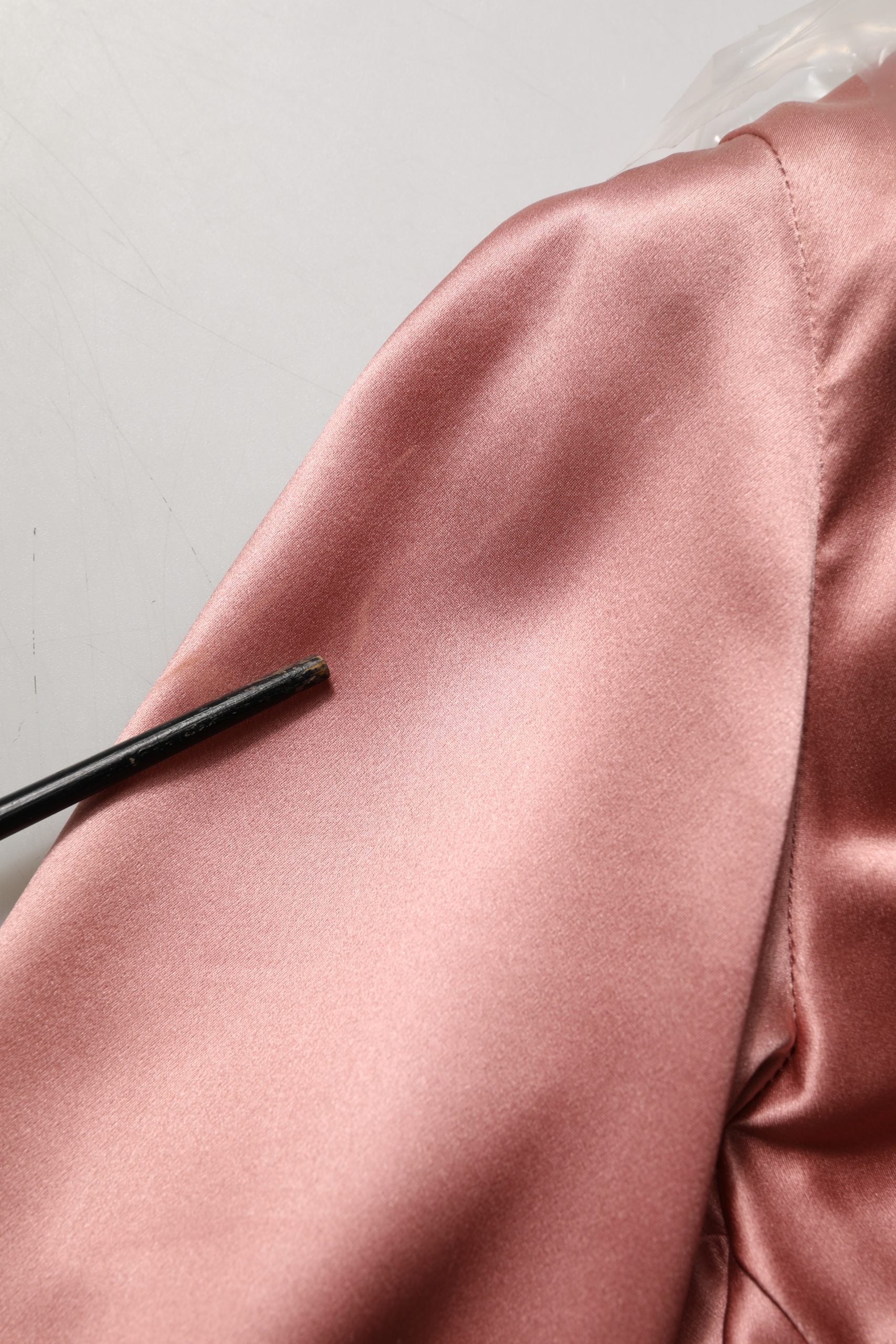 Dolce & Gabbana Pink Satin Silk V-neck Long Sleeves Blouse Top | Regal Royce
