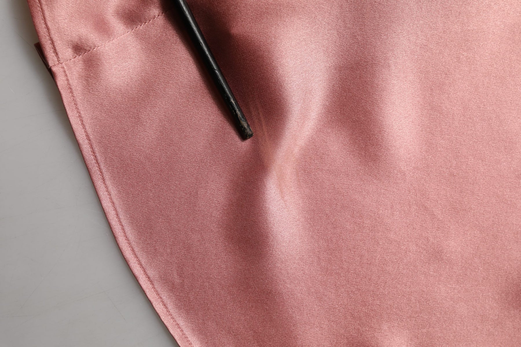 Dolce & Gabbana Pink Satin Silk V-neck Long Sleeves Blouse Top | Regal Royce