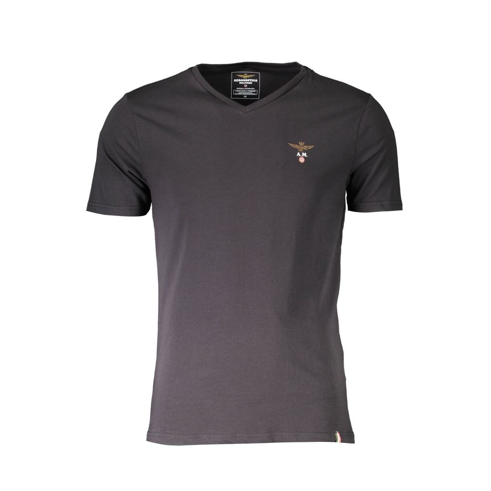 Aeronautica Militare Black Cotton Men's Shirt | Regal Royce