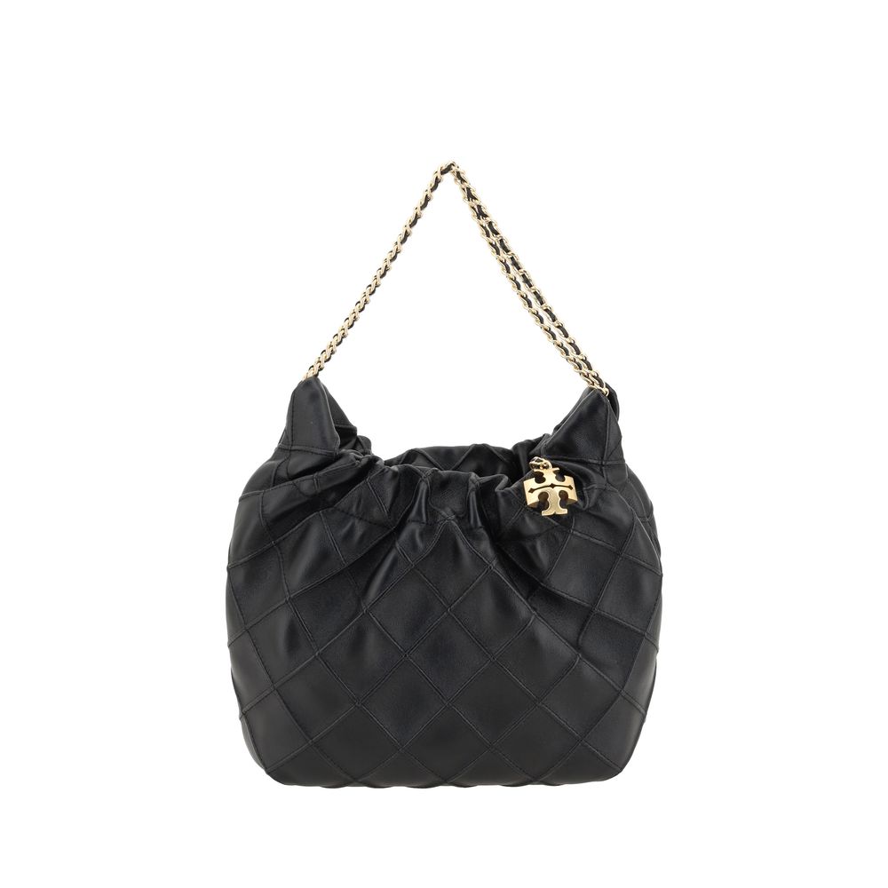 Tory Burch Black Calf Leather Bos Taurus Handbag | Regal Royce