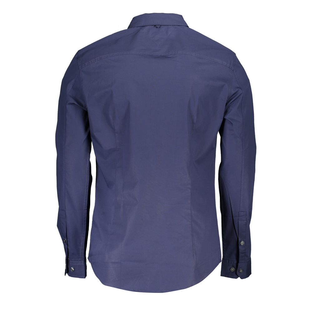 Tommy Hilfiger Blue Cotton Mens Shirt | Regal Royce