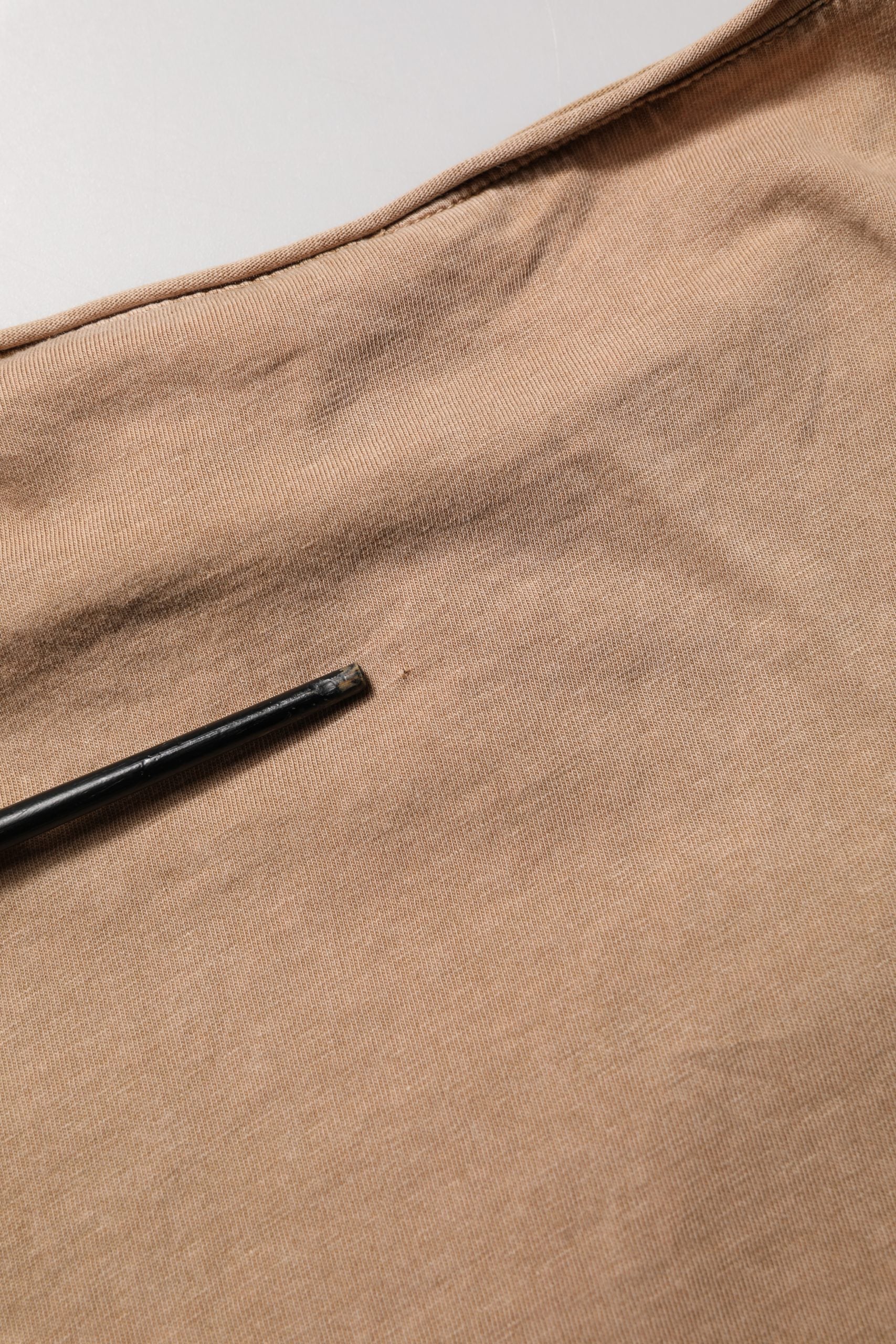 Dolce & Gabbana Brown Cotton Logo Patch Round Neck T-shirt | Regal Royce