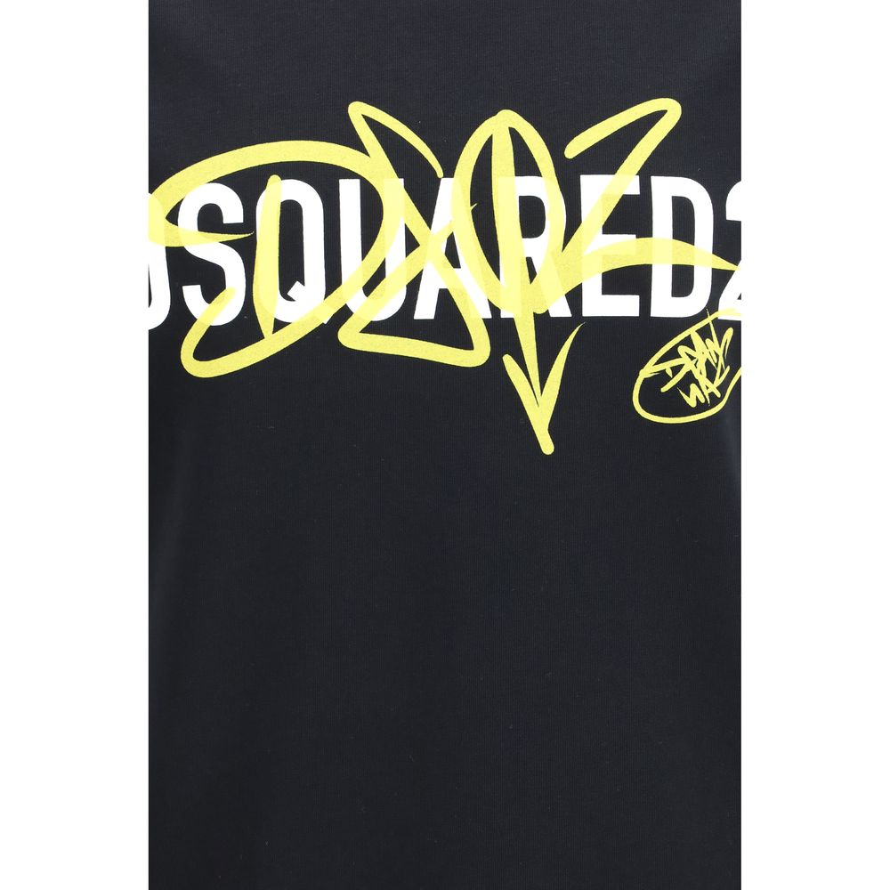 Dsquared² Black Cotton T-Shirt | Regal Royce
