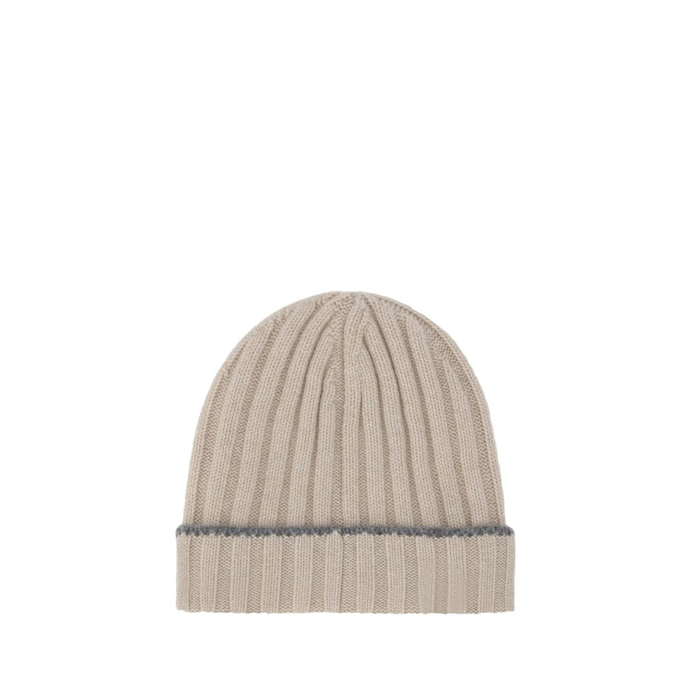 Brunello Cucinelli Brown Cashmere Beanie | Regal Royce