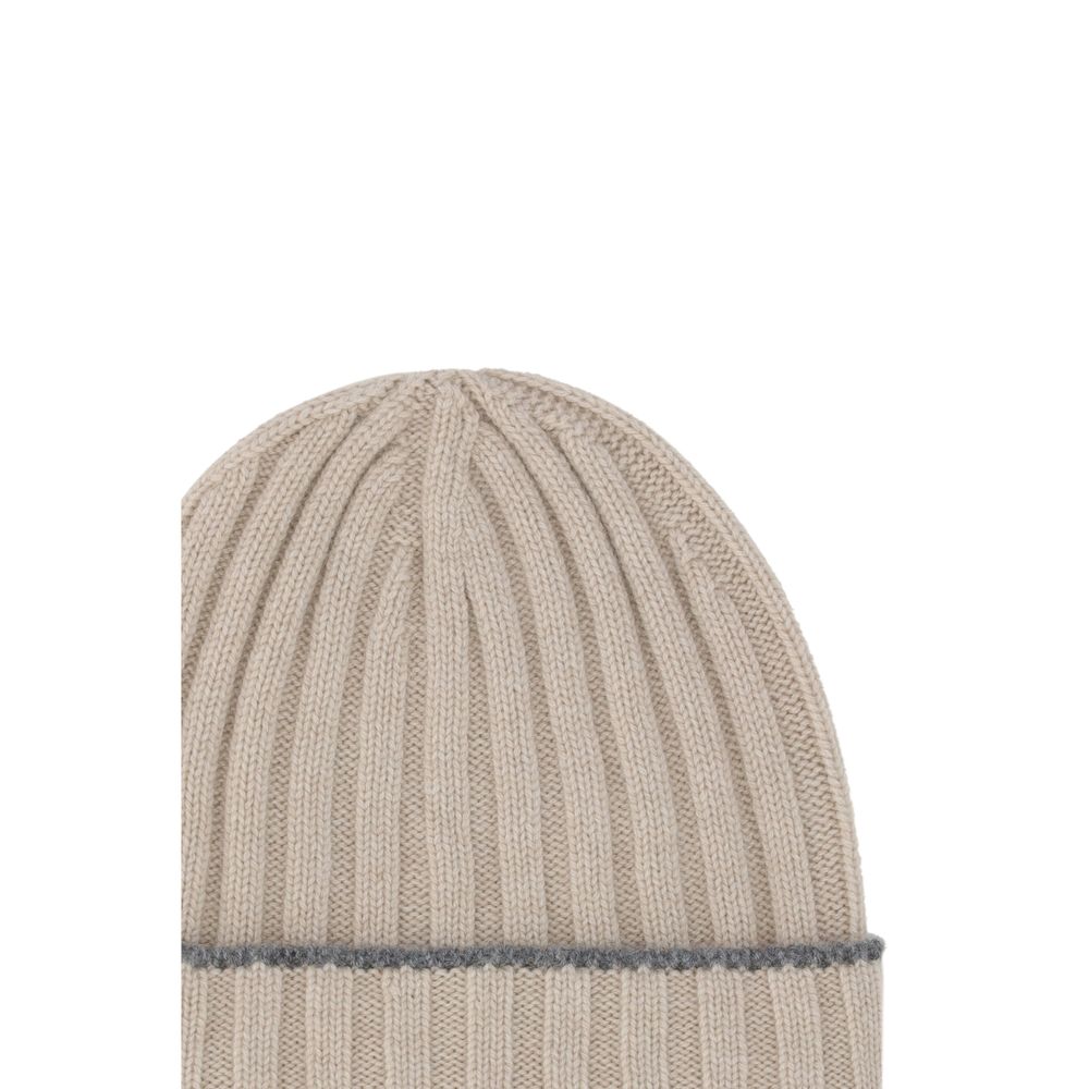 Brunello Cucinelli Brown Cashmere Beanie