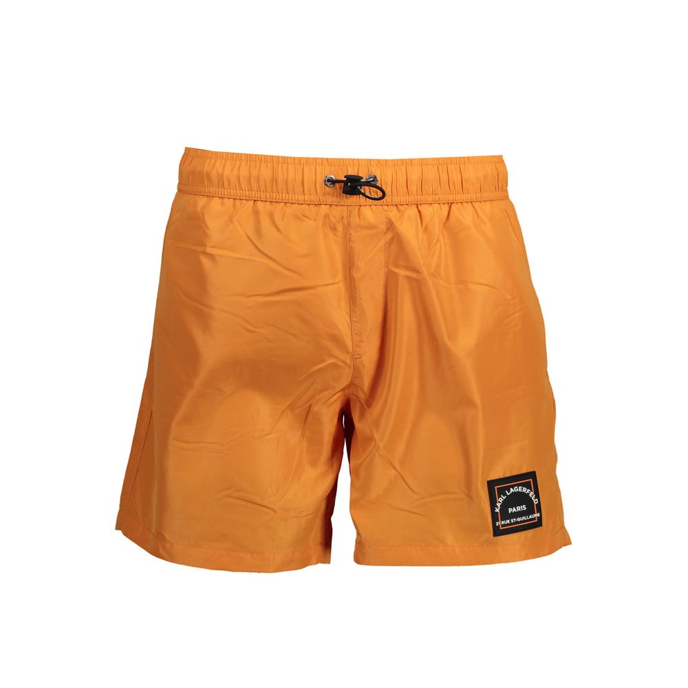Karl Lagerfeld Arancione Polyester Men's Swimwear Boxer | Regal Royce