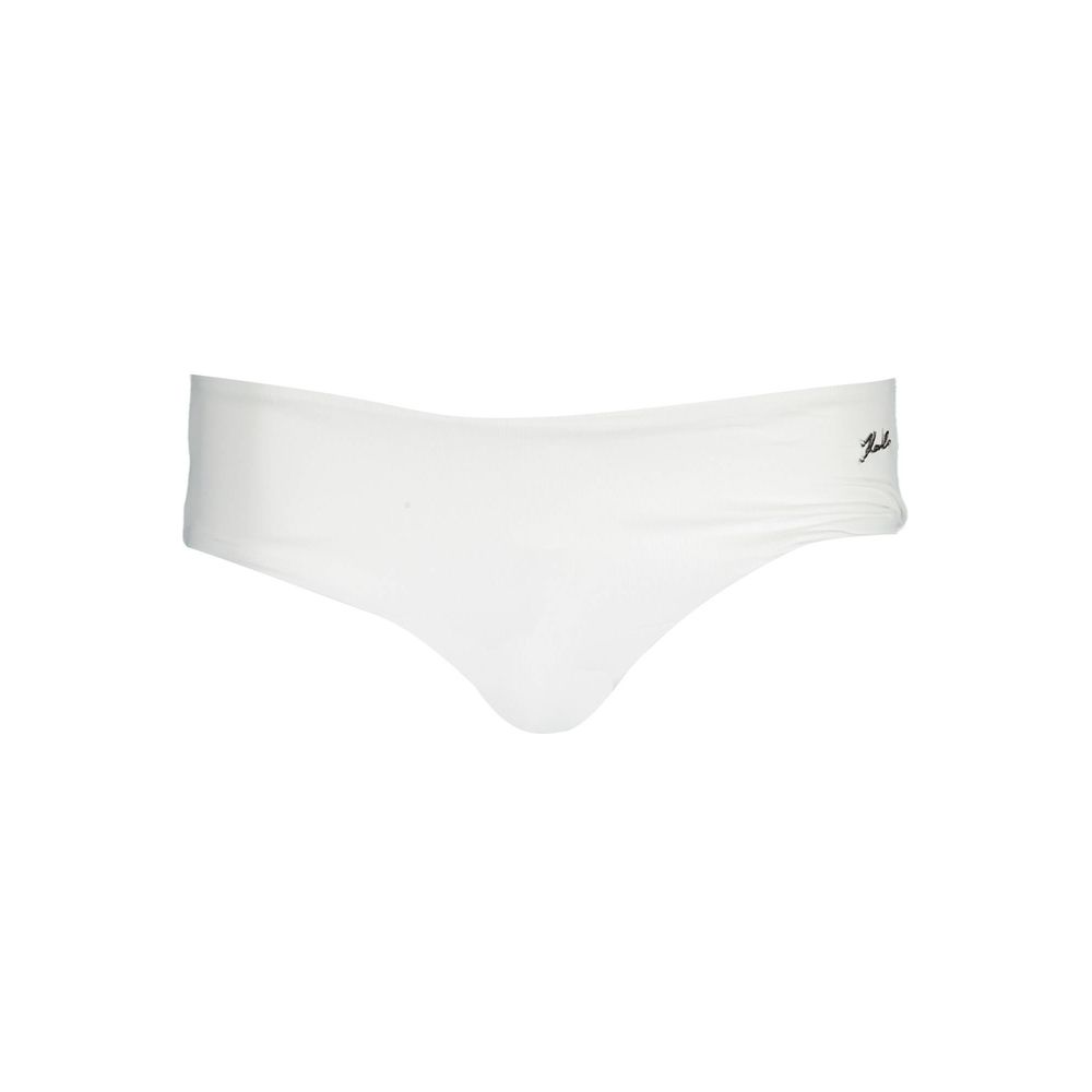 Karl Lagerfeld Bianco Poliammide Women Swim Brief | Regal Royce