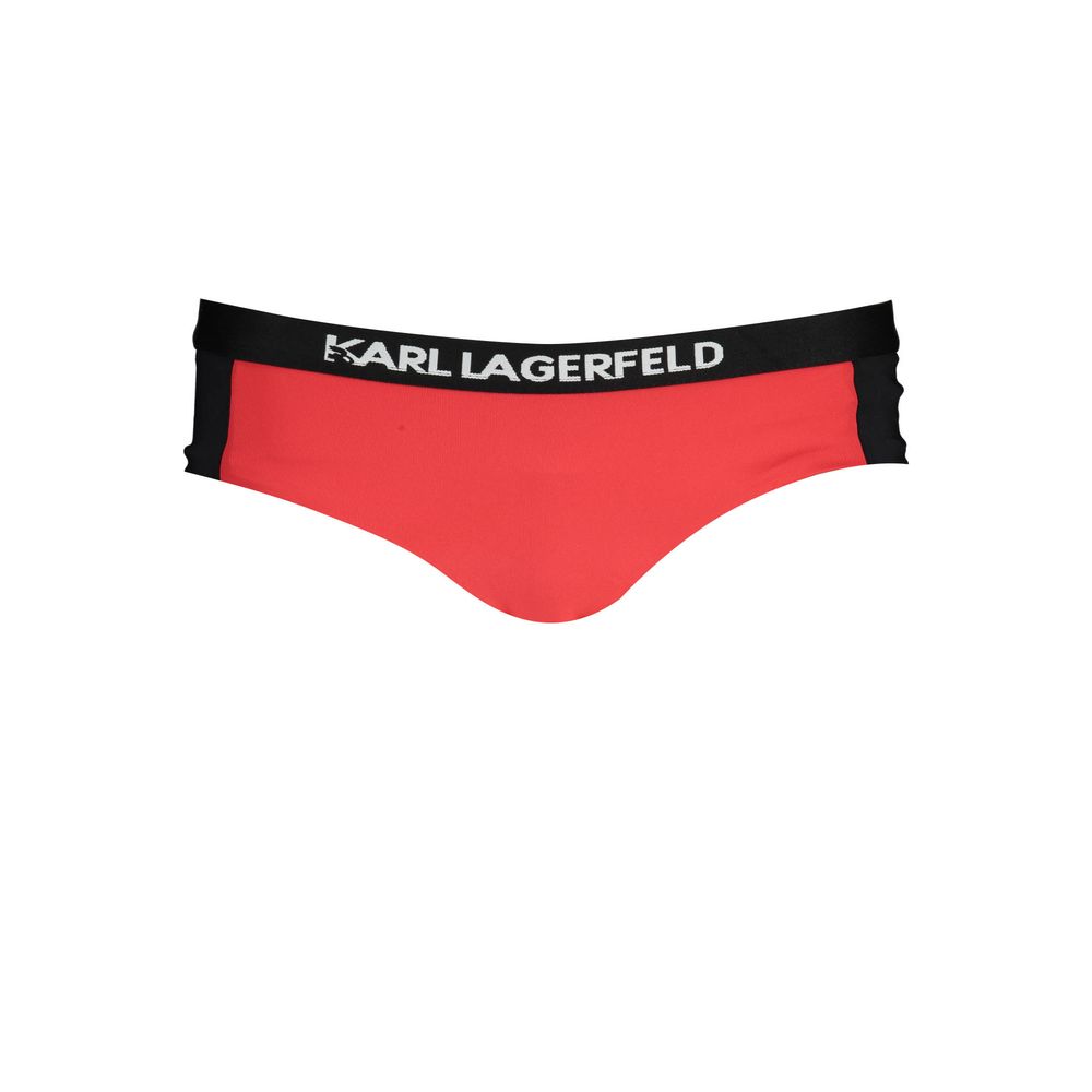 Karl Lagerfeld Rosso Poliammide Women Swim Brief | Regal Royce