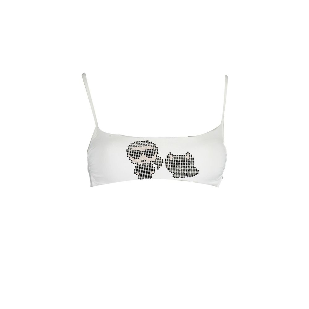 Karl Lagerfeld White Polyamide Women's Swimsuit | Regal Royce