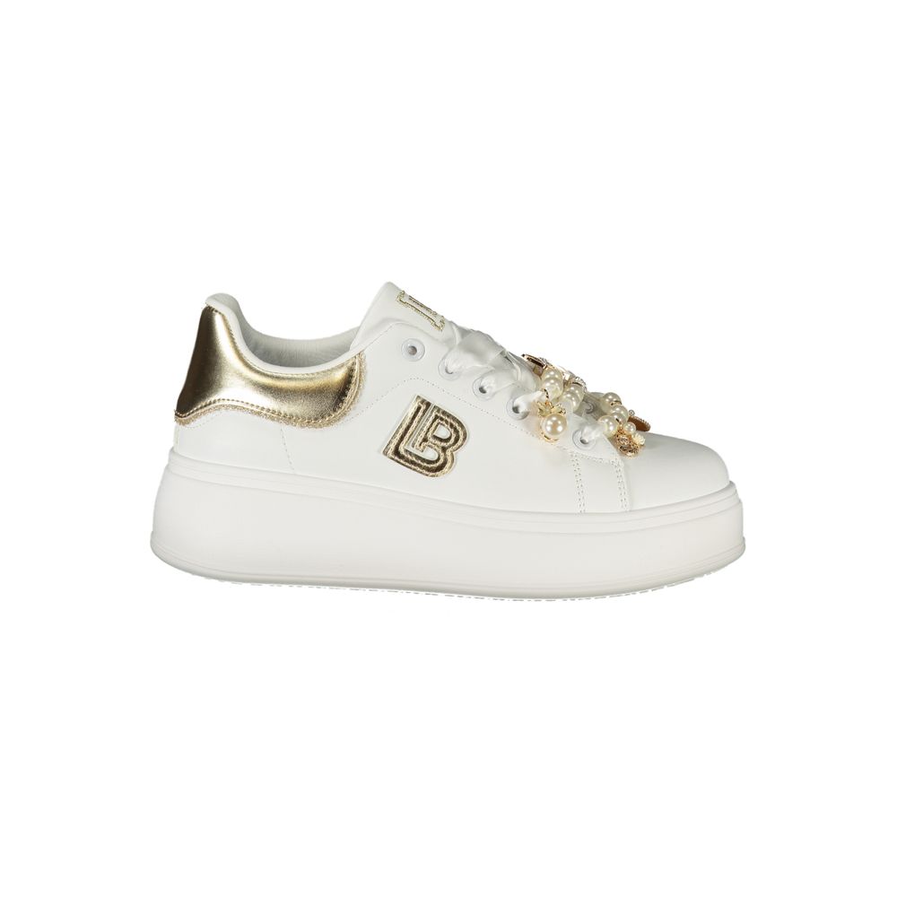 Laura Biagiotti White Polyester Women Sneaker | Regal Royce