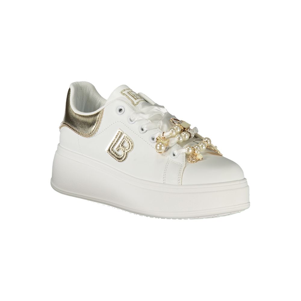 Laura Biagiotti White Polyester Women Sneaker | Regal Royce