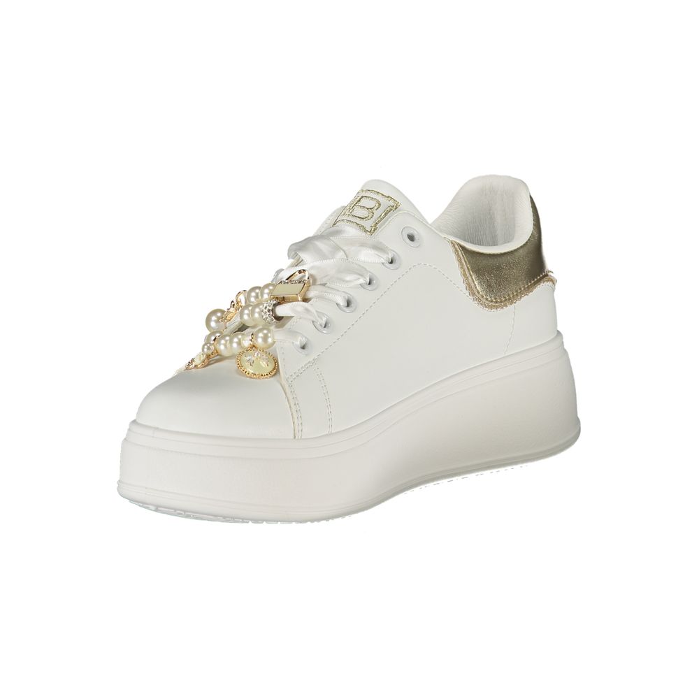 Laura Biagiotti White Polyester Women Sneaker | Regal Royce