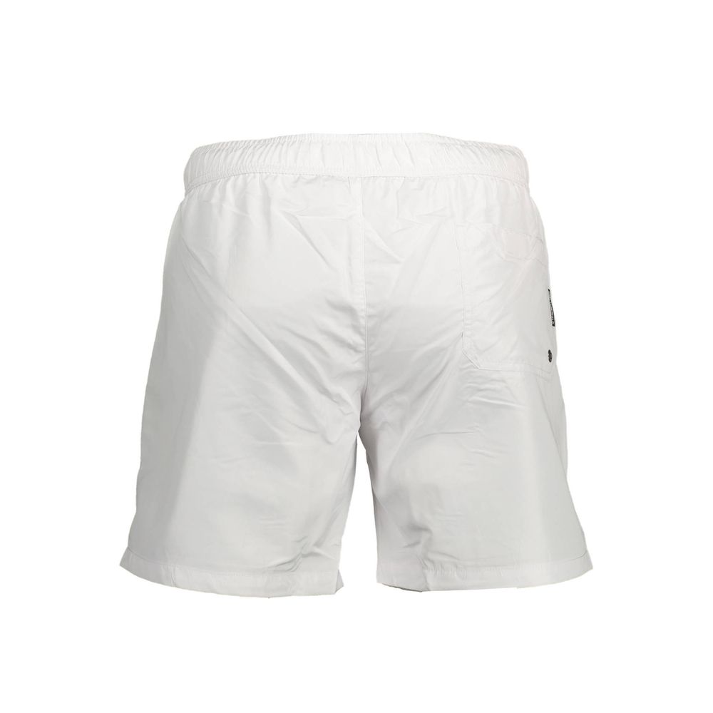 Karl Lagerfeld Bianco Polyester Men's Swim Boxer | Regal Royce