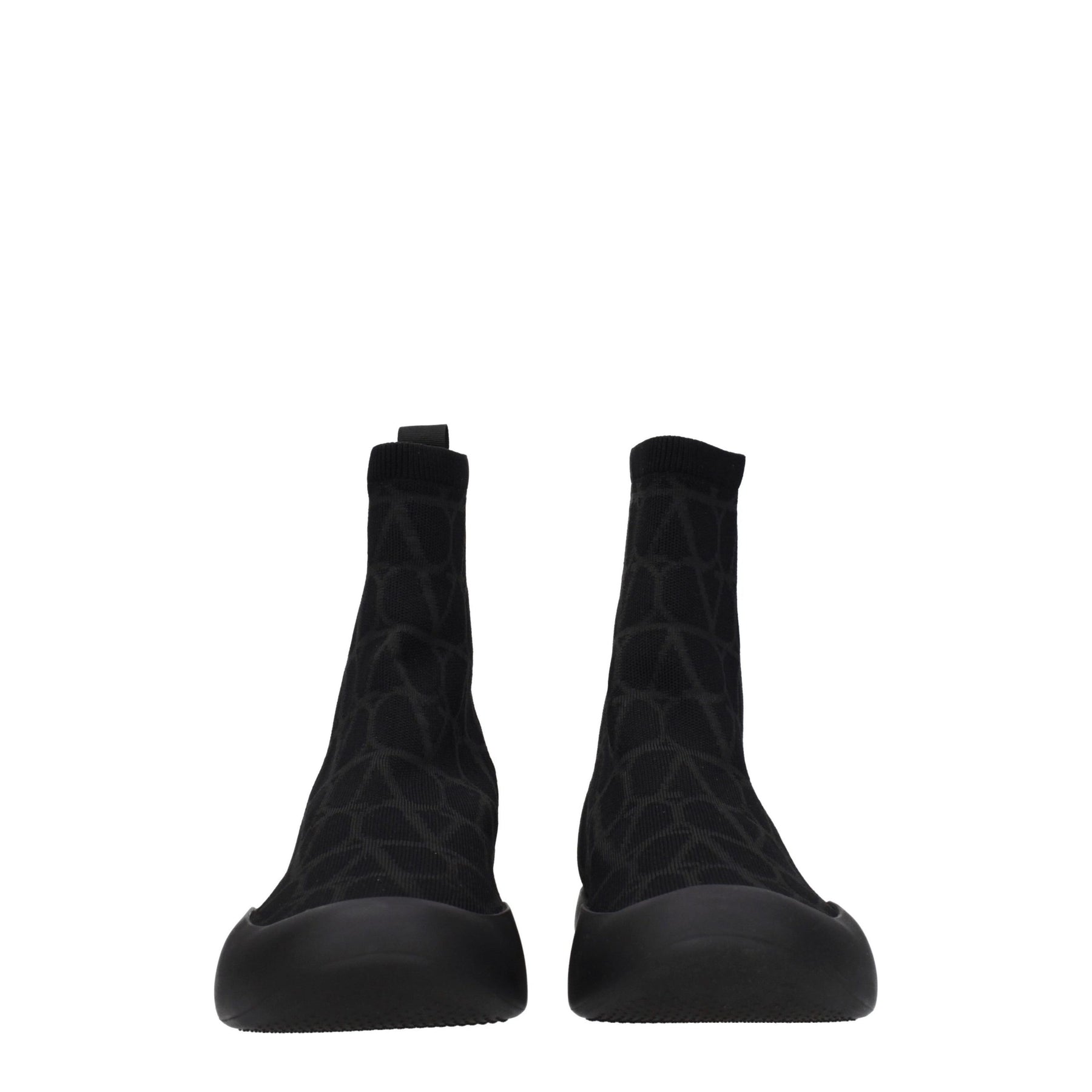 Valentino Garavani Black Fabric High Top Sneakers | Regal Royce