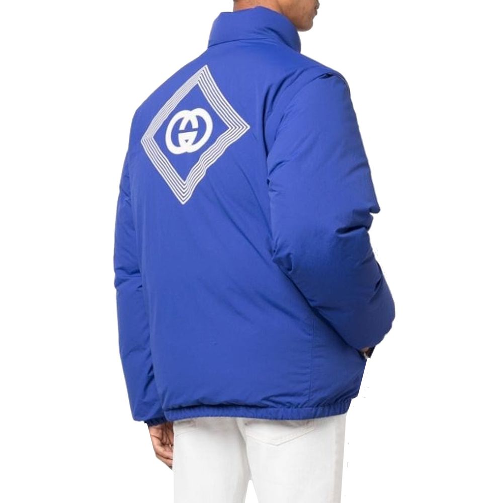 Gucci Blue Polyamide Coat | Regal Royce