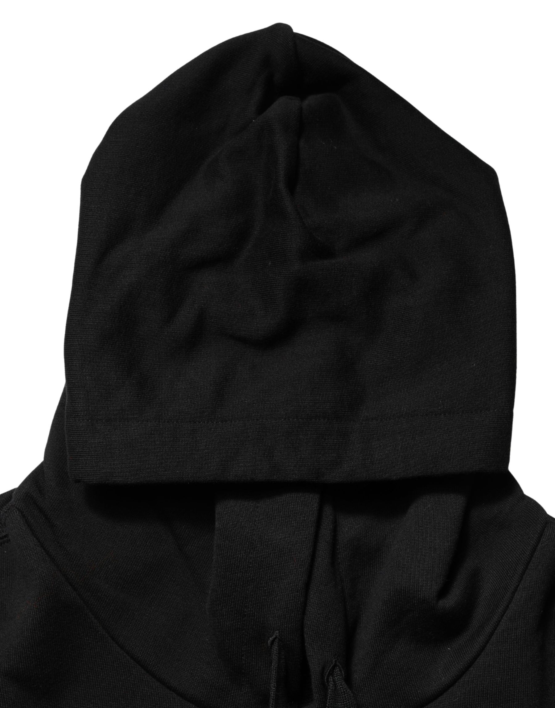 Dolce & Gabbana #dgfamily Black Cotton Hooded Men Sweatshirt Sweater | Regal Royce